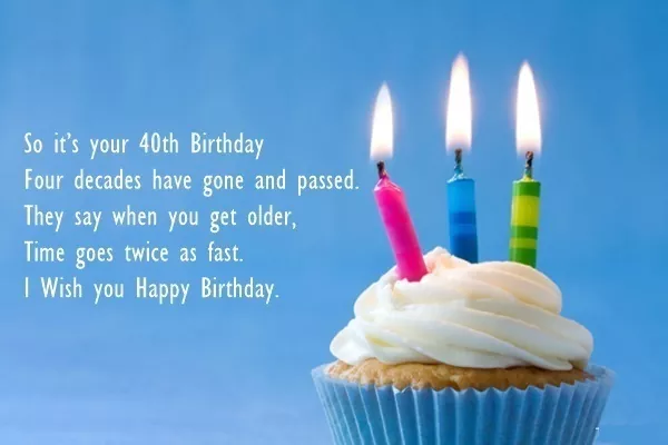 Happy 40th Funny Birthday Wishes