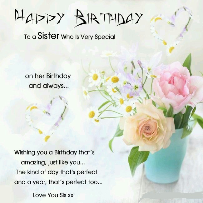 250 Special Happy Birthday Wishes For Sister Best Way To Wish