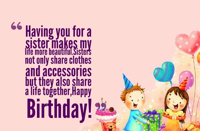 Funny Birthday Wishes For Sister