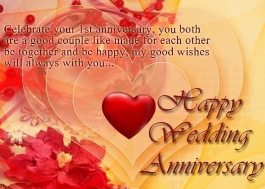Wedding anniversary wishes for friends