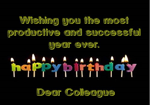 Happy Birthday Quotes For Colleague