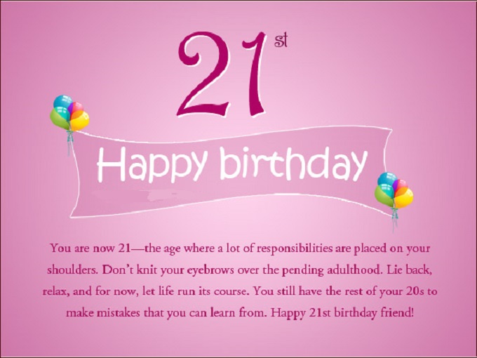 21st Birthday Wishes