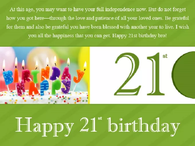 21st Birthday Wishes