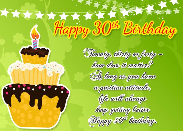 30th Birthday Wishes