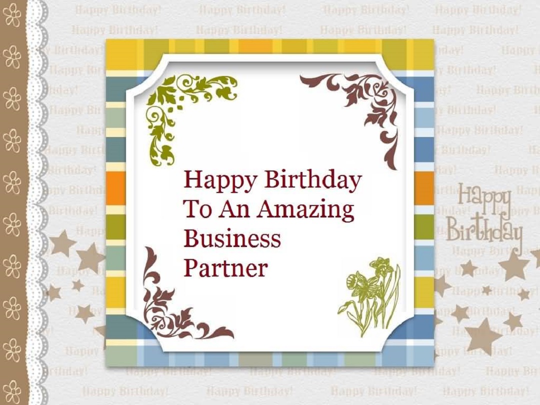 Birthday Wishes For Business Partner