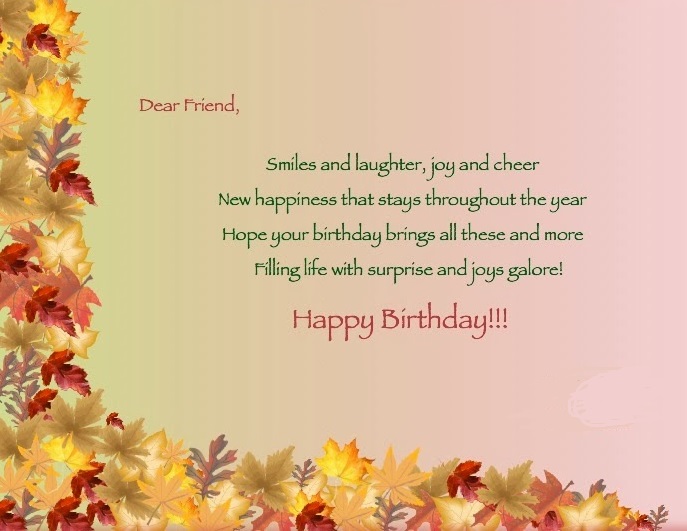 Birthday Wishes For Friend