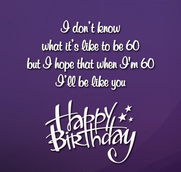 60th Birthday Wishes