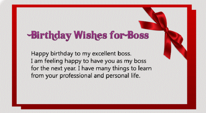 Birthday Wishes For Boss