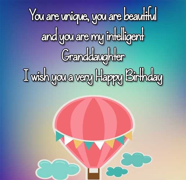 Birthday Wishes For Granddaughter