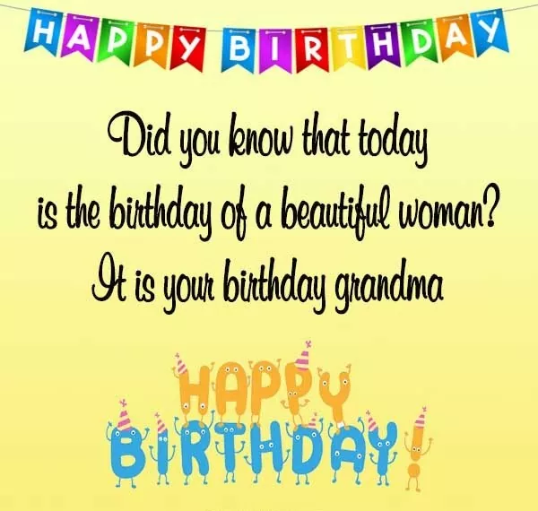 Birthday Wishes for Grandma