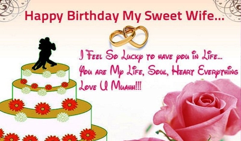 Romantic birthday wishes for wife