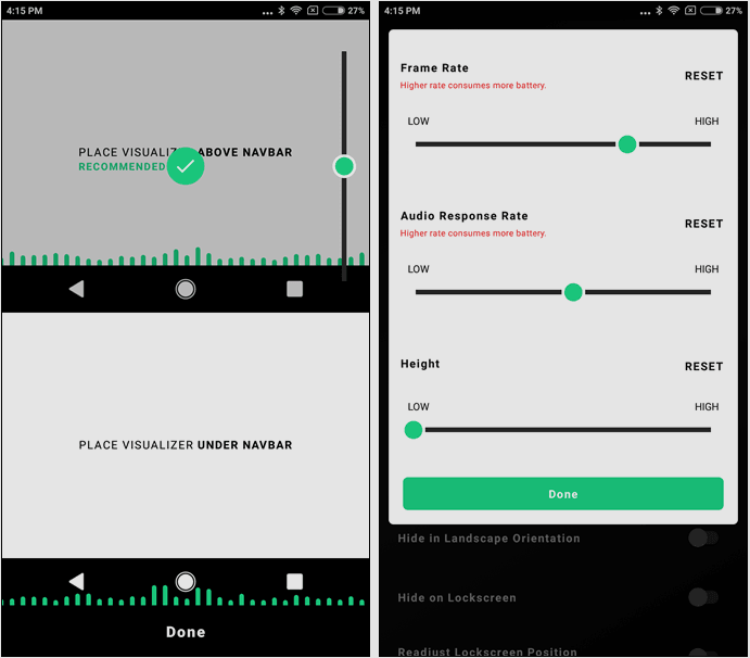 how to customize the navigation bar in android