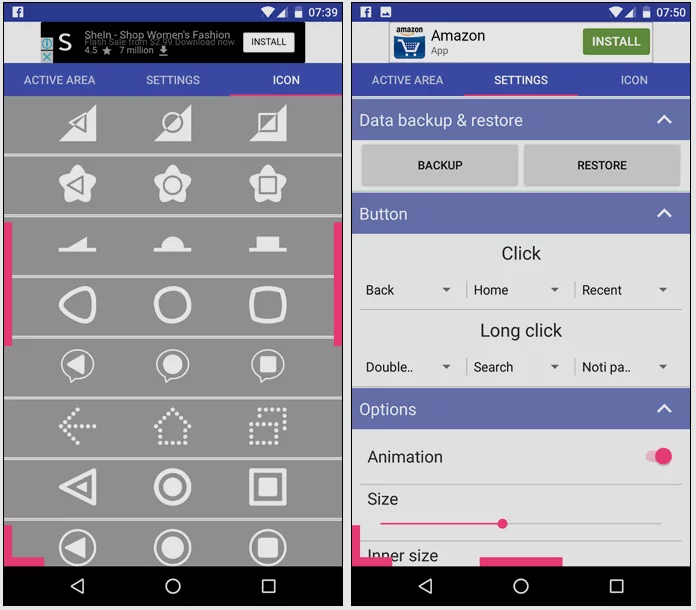 How to customize the navigation bar in android