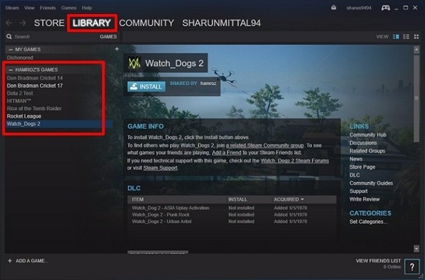 Steam Family Sharing Guide