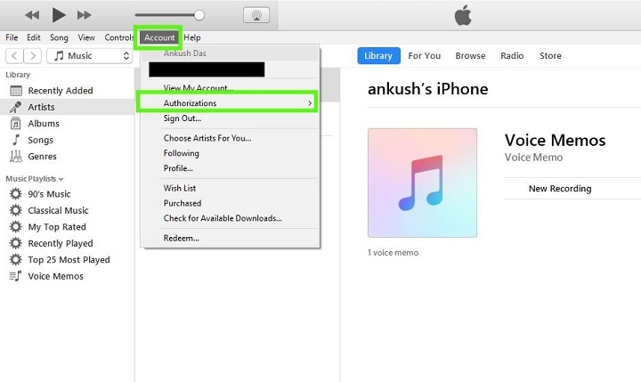 How to Authorize A Computer on iTunes