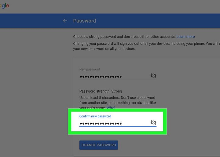 How To Change Gmail Password