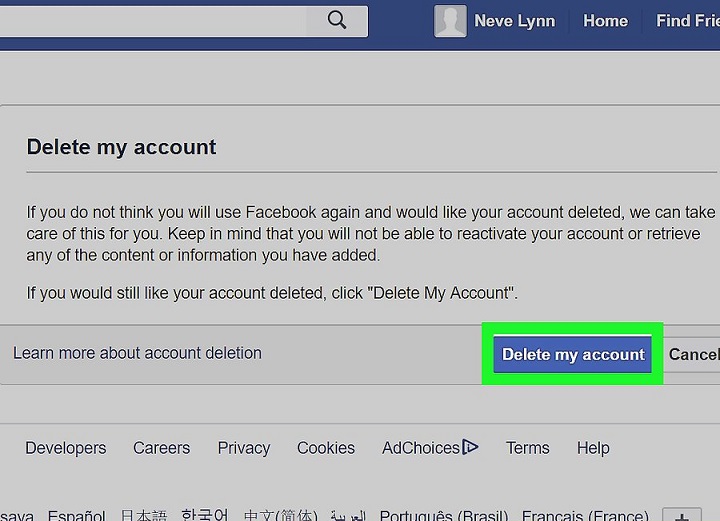 How To Delete Facebook Account