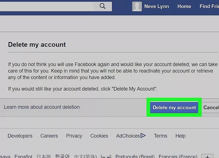 How To Delete Facebook Account