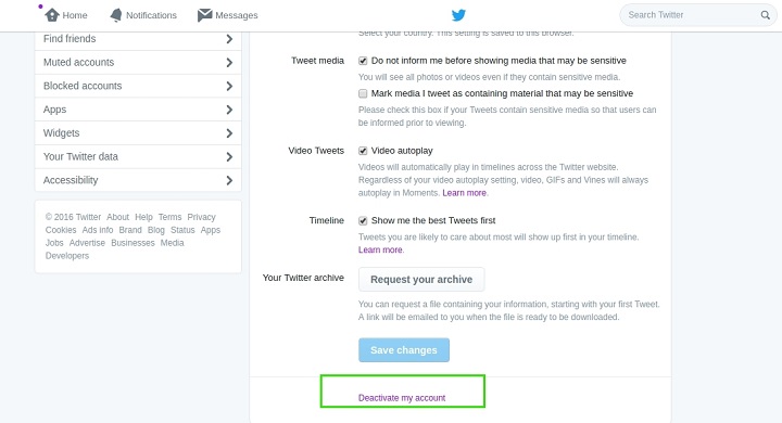 How To Delete Twitter Account