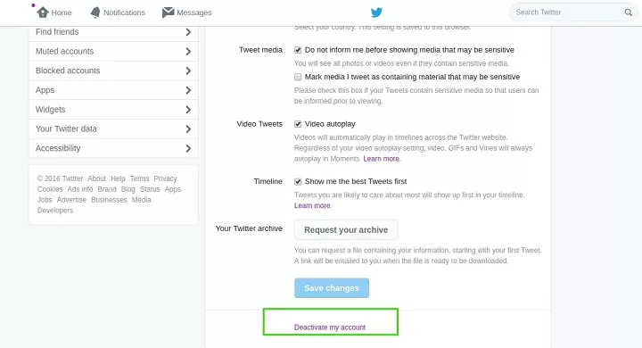 How To Delete Twitter Account