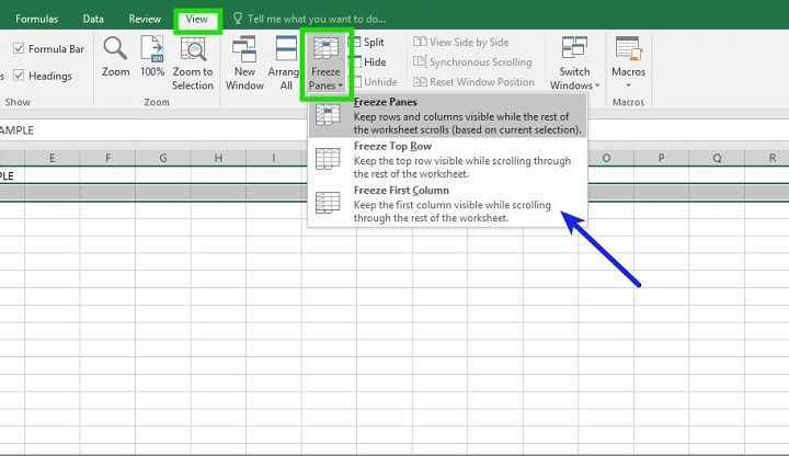 How To Freeze Cells In Excel