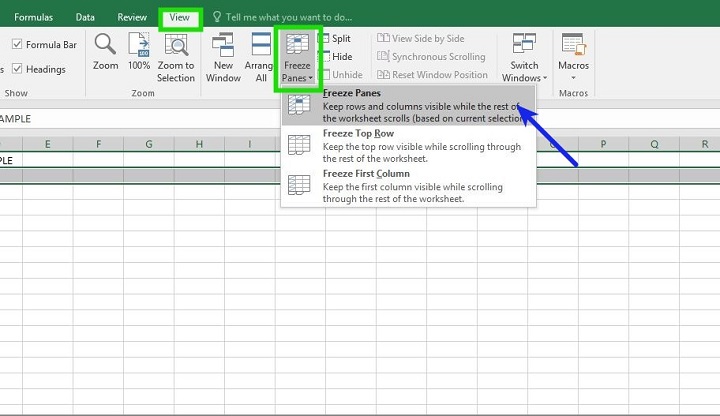 How To Freeze Cells In Excel