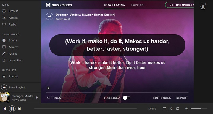 lyrics spotify desktop plugin