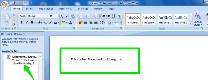 How To Recover a Word Document