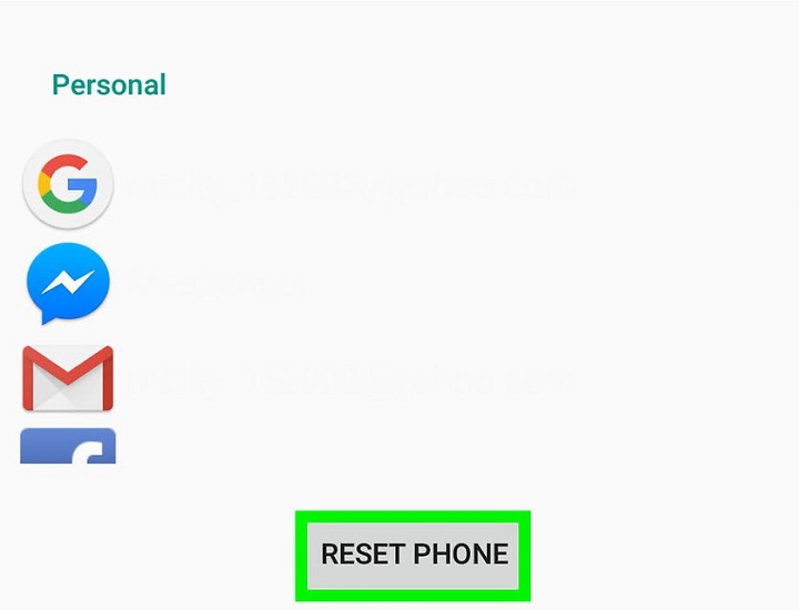 How to Reset Android Phone 