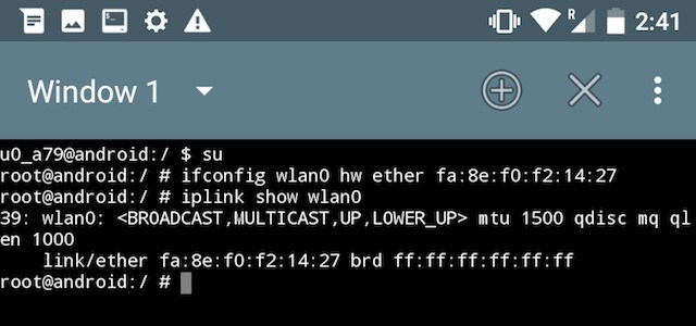 How to Change MAC Address in Android