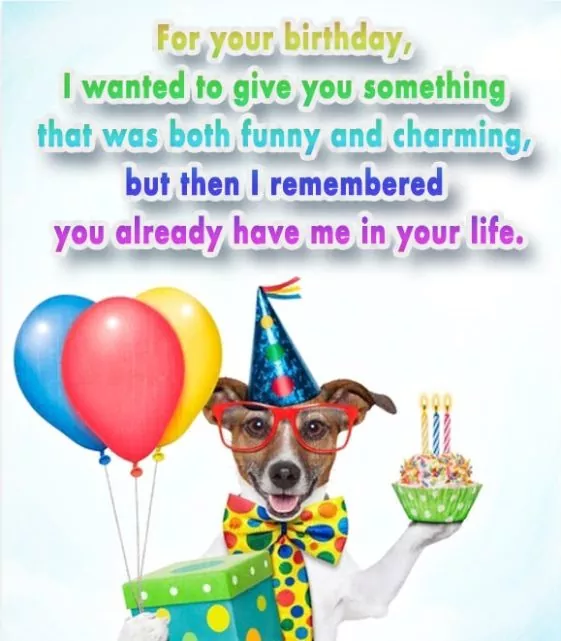 Funny Birthday Wishes for Friend