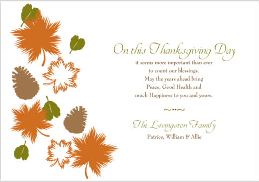 Thanksgiving Cards Quotes