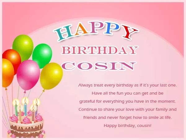 Happy Birthday Cousin Quotes