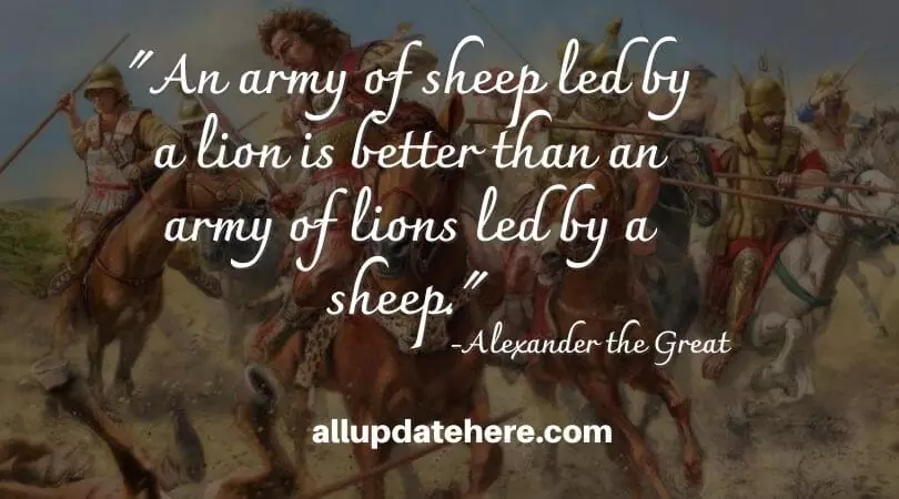 alexander the great quotes sheep