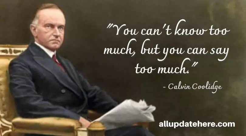 calvin coolidge quotes