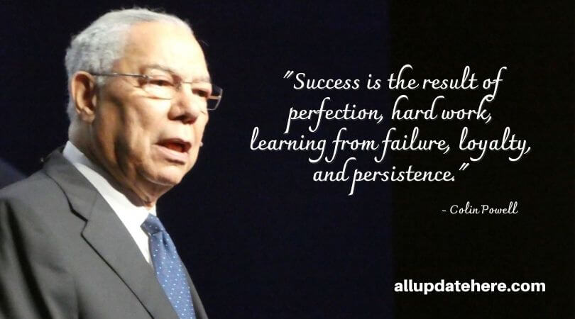 colin powell quotes on success