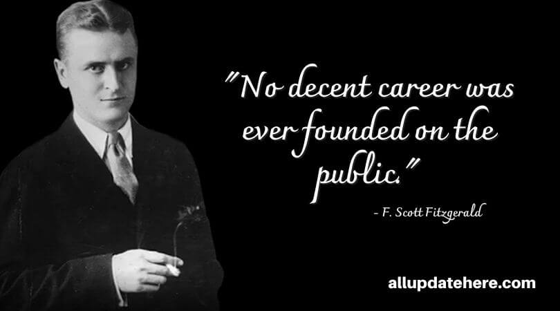 F. Scott Fitzgerald quotes